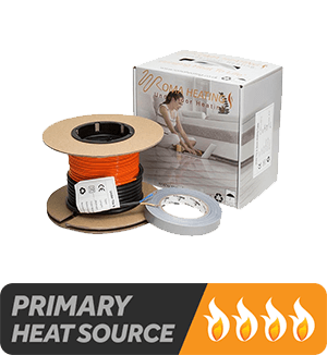 Electric Underfloor Heating Cable - Suitable as a primary heat source