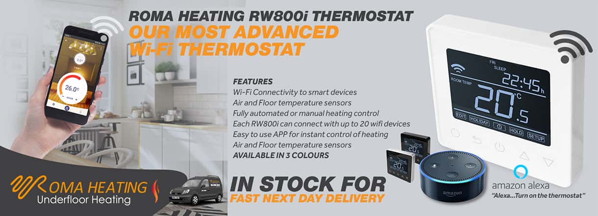Roma Heating - RW800i Wi-Fi Thermostat