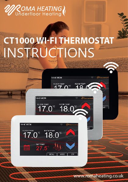Wi-Fi Colour Touch Screen Thermostat Instructions