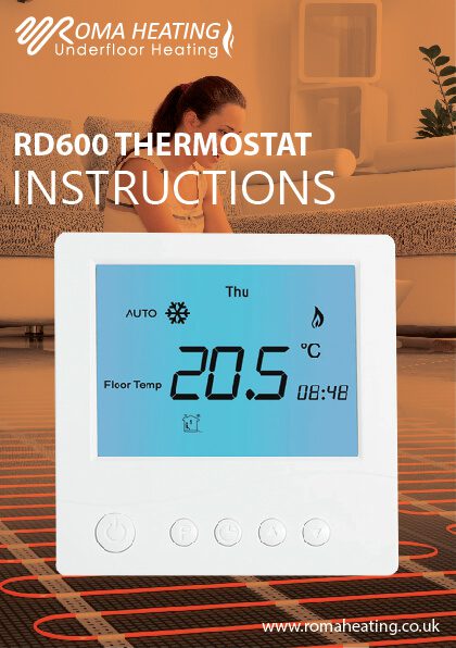 RD600 Thermostat Instructions