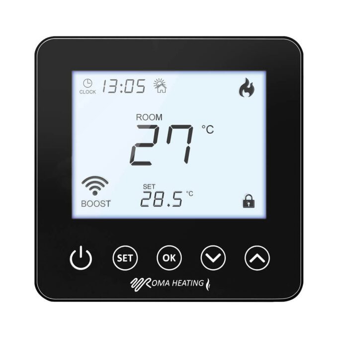 RWI5 Wi-Fi Thermostat - Black
