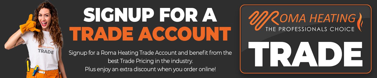 Signup for a Roma Heating Trade Account